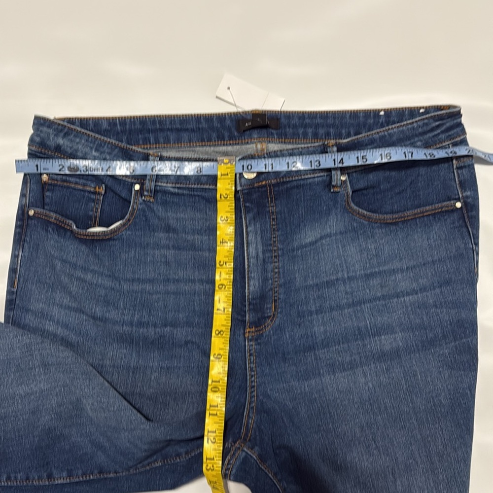 Ann Taylor The Boot mid rise NWT Classic Blue Women's Jeans Size 18 curvy - Picture 15 of 16